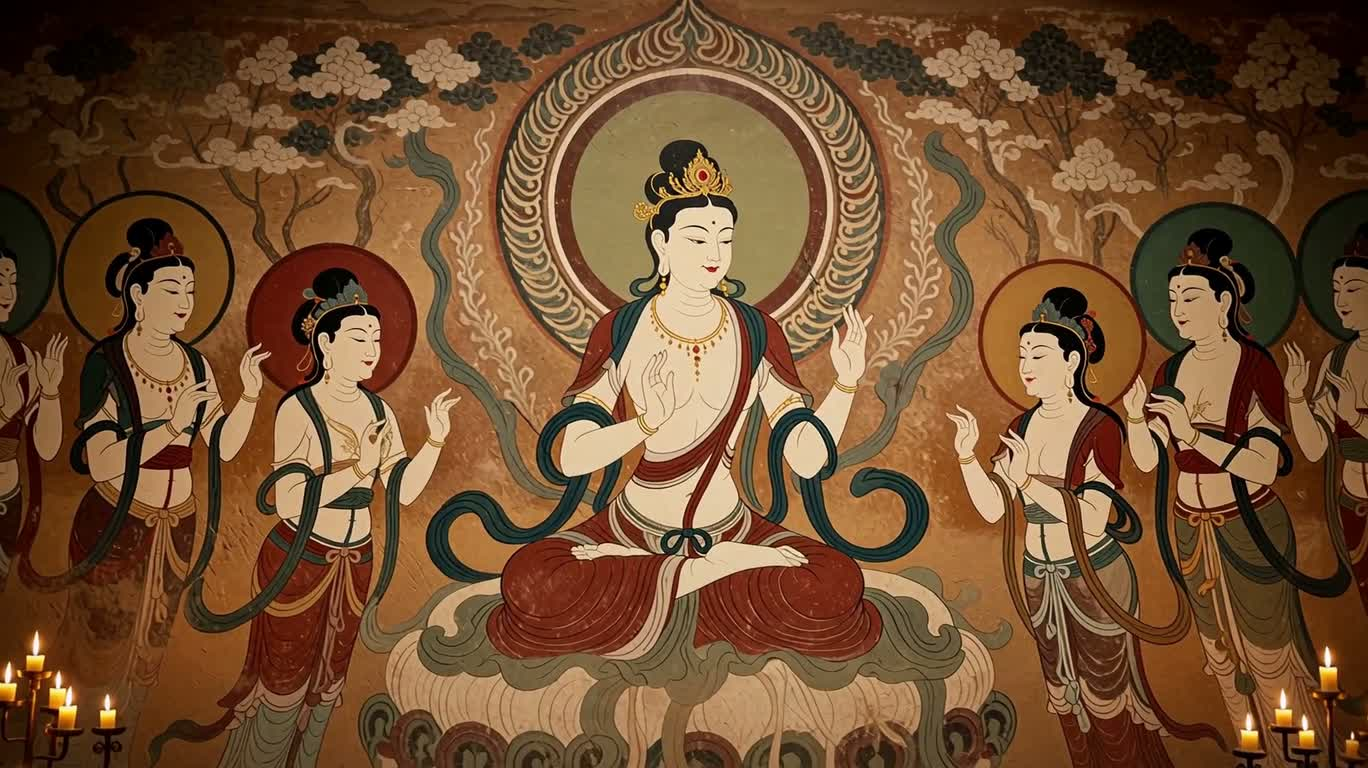 Dunhuang Flying Apsaras Mural Awakens