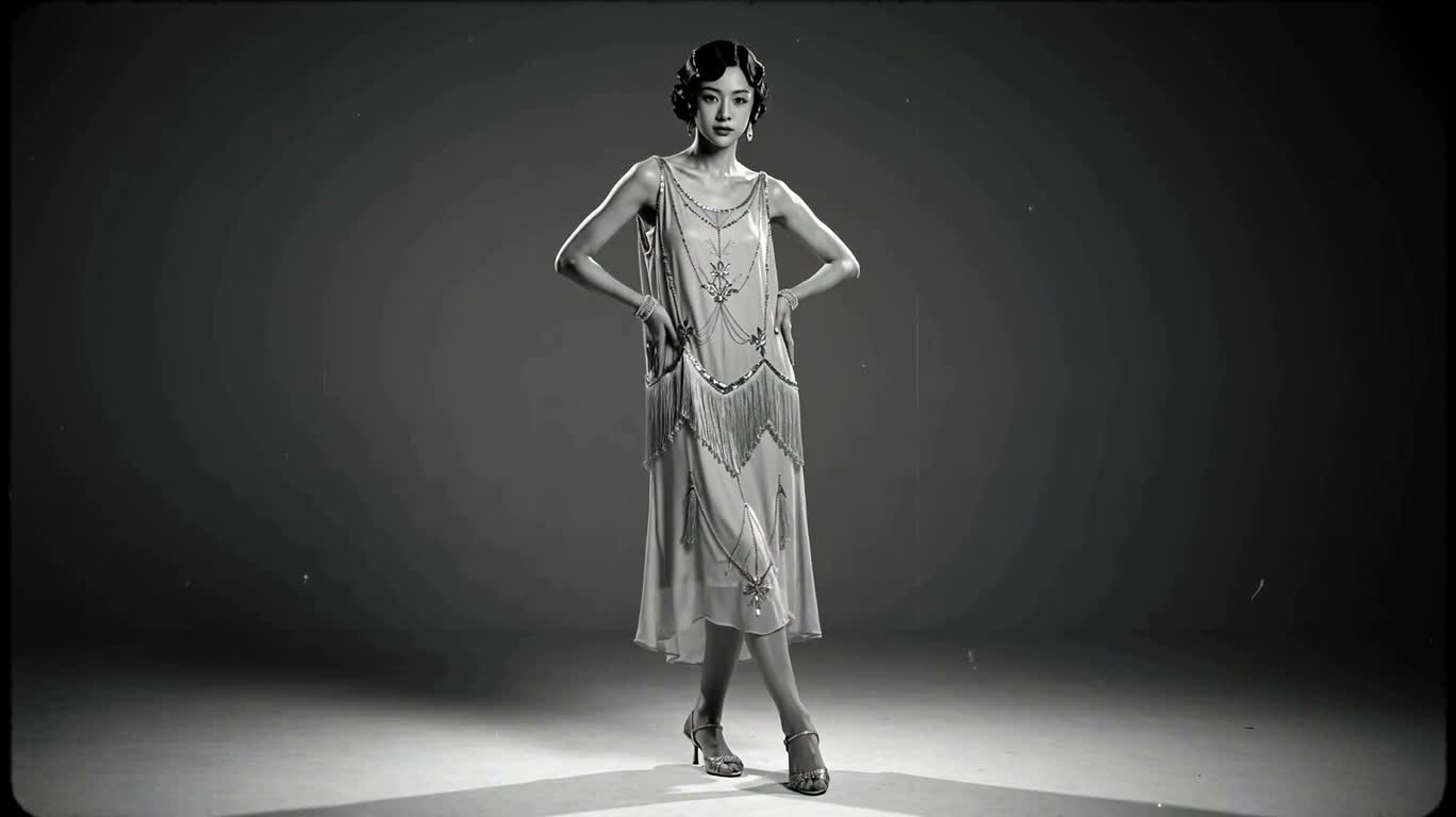 复古爵士时代女郎 — AI video creation