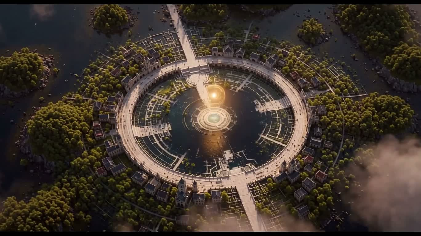 Peinture à l'huile surréaliste de construction du monde