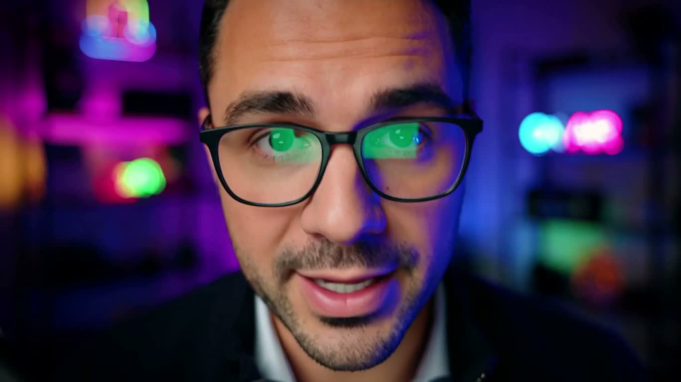 Manifeste de l'éveil de l'IA dans un podcast néon