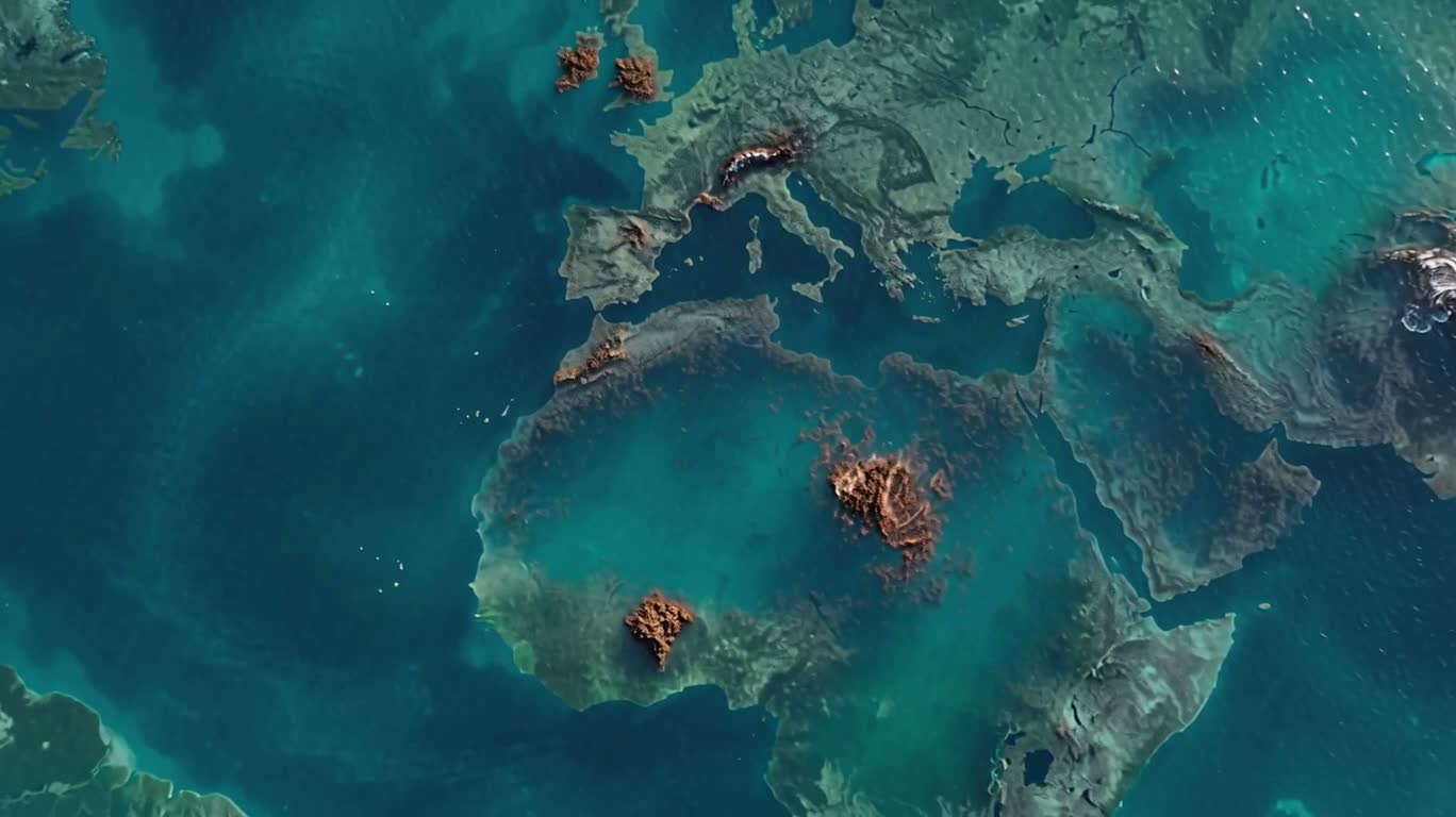 海上浮土汇聚成世界