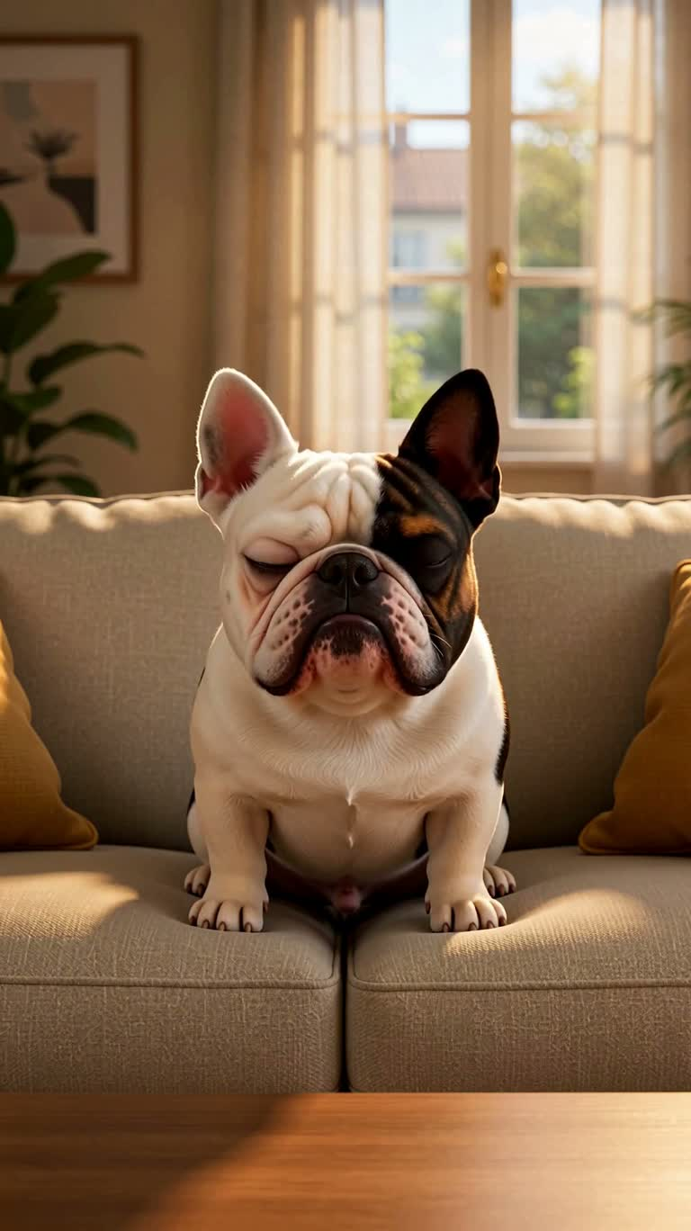 Le festin amélioré du bouledogue grognon