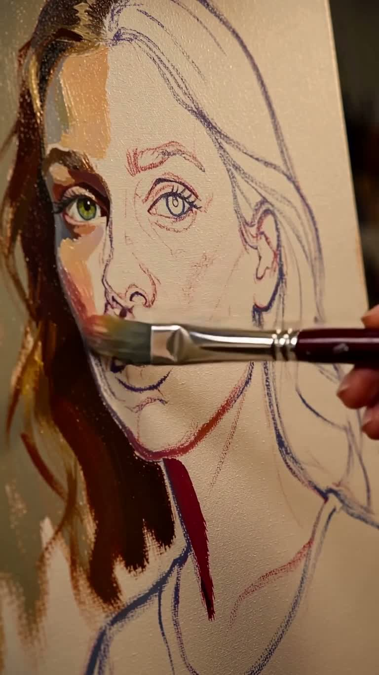 Warm Light Impressionist Portrait
