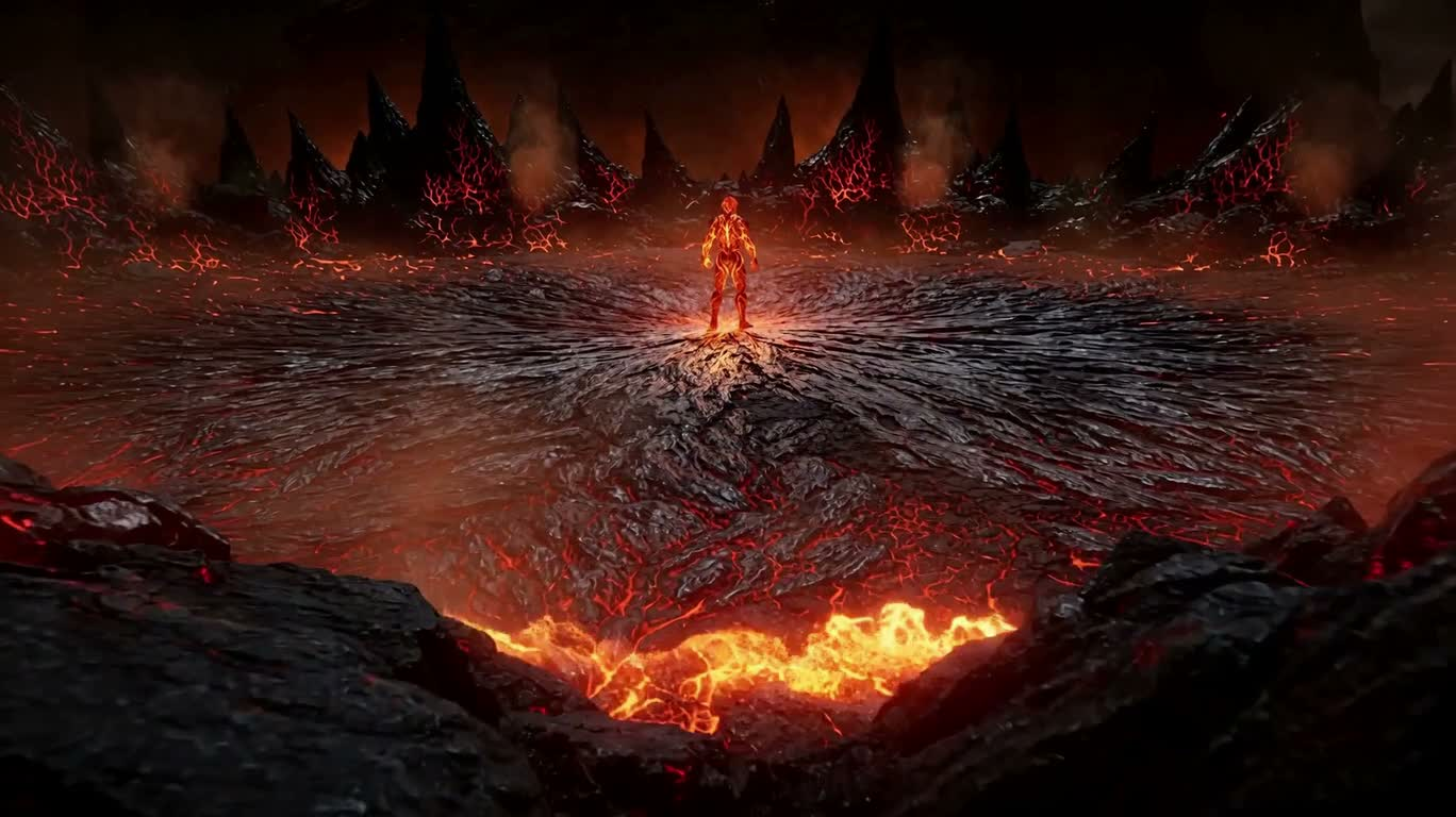 Héros de lave d'obsidienne