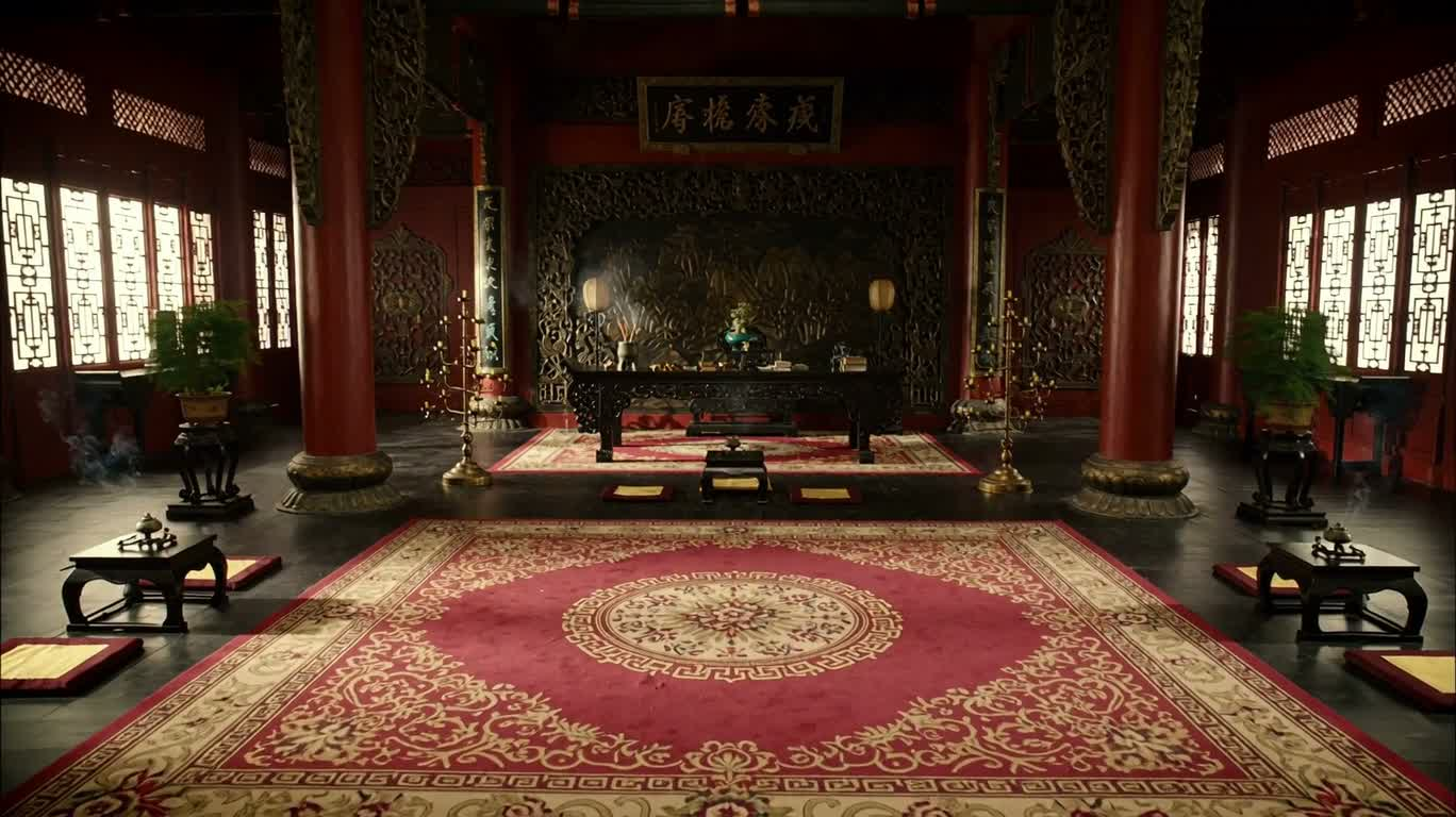 Entraînement d'arts martiaux cinématographique dans un dojo d'époque
