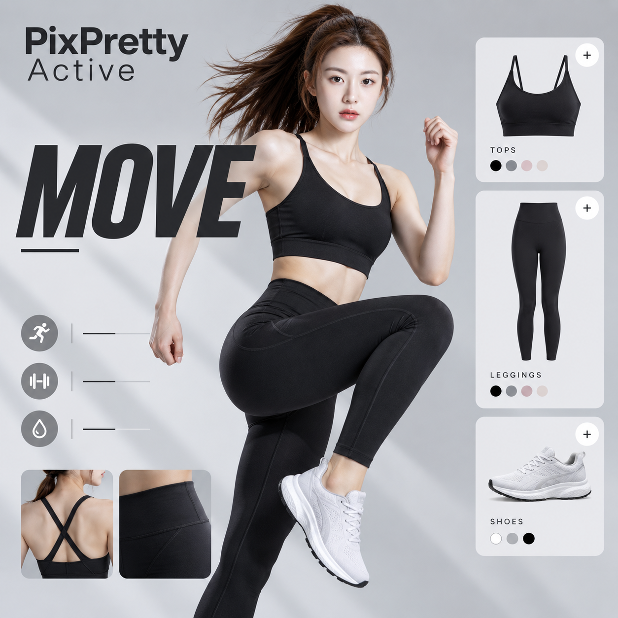 PixPretty Active performance landing page
