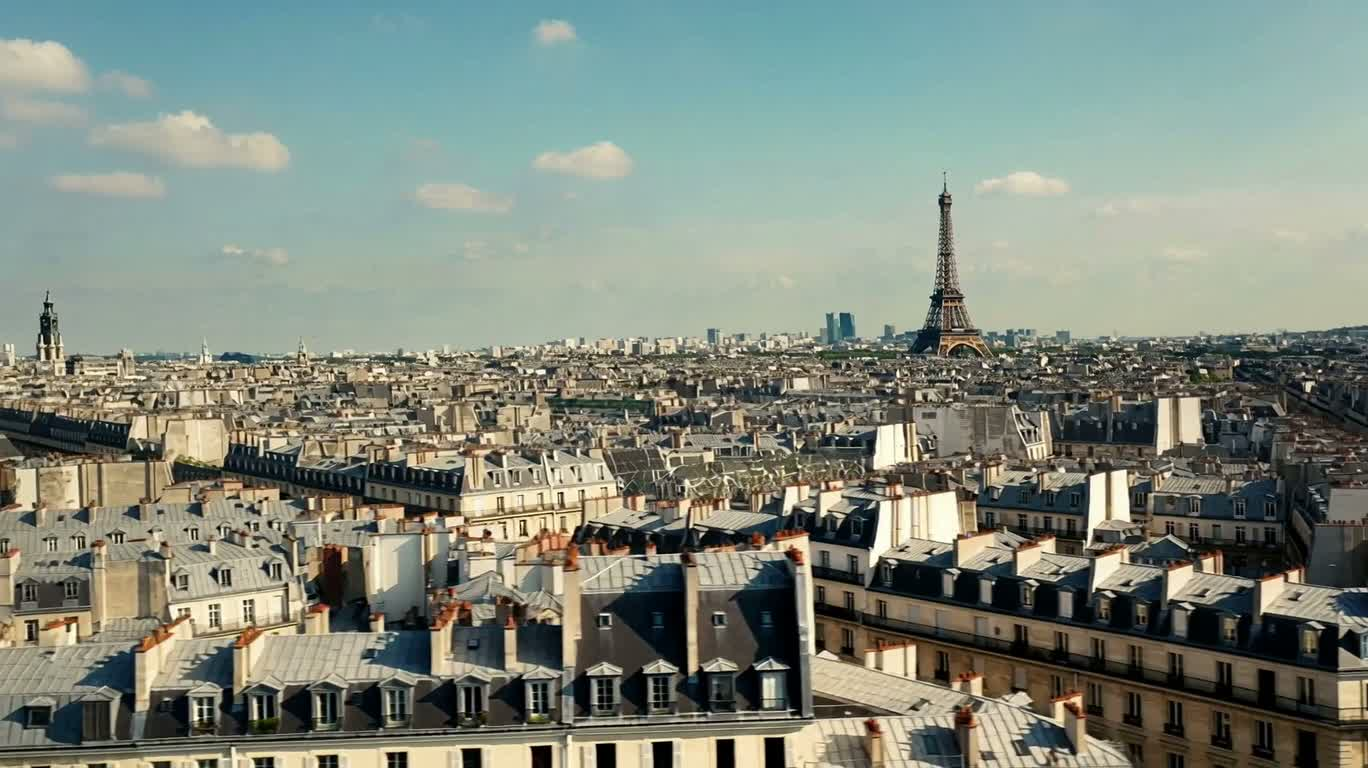 Paris Skyline and the Eiffel Tower
