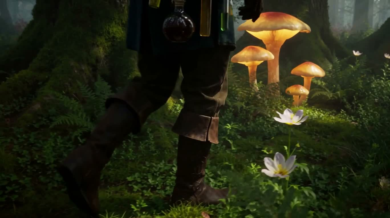 秘薬と蛍光の森 — AI video creation