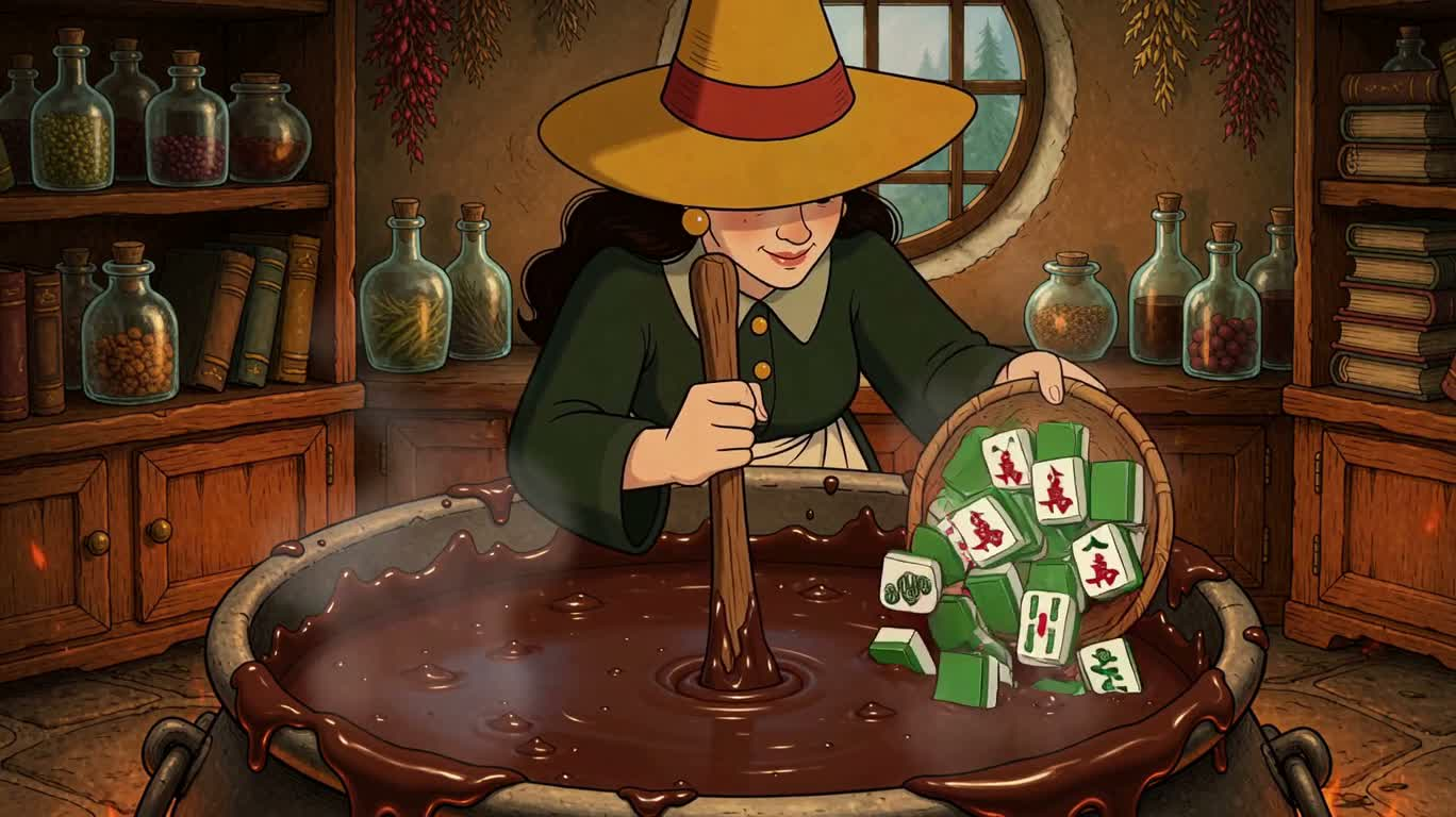 Célébration du chaudron magique en chocolat