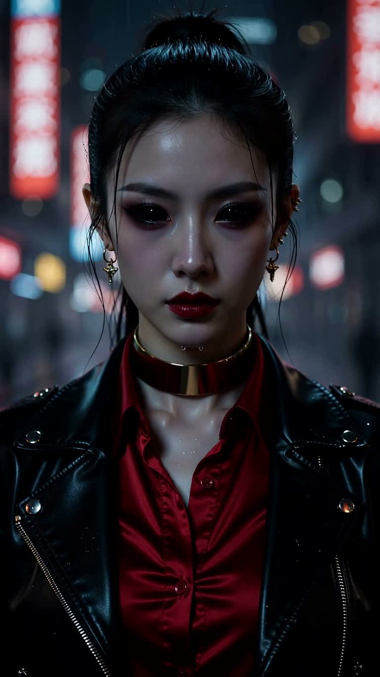 ネオンシャドウの女吸血鬼