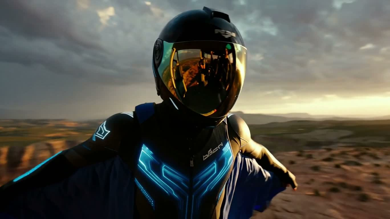 Bay lượn wingsuit trong hẻm núi: Biểu tượng sương bình minh