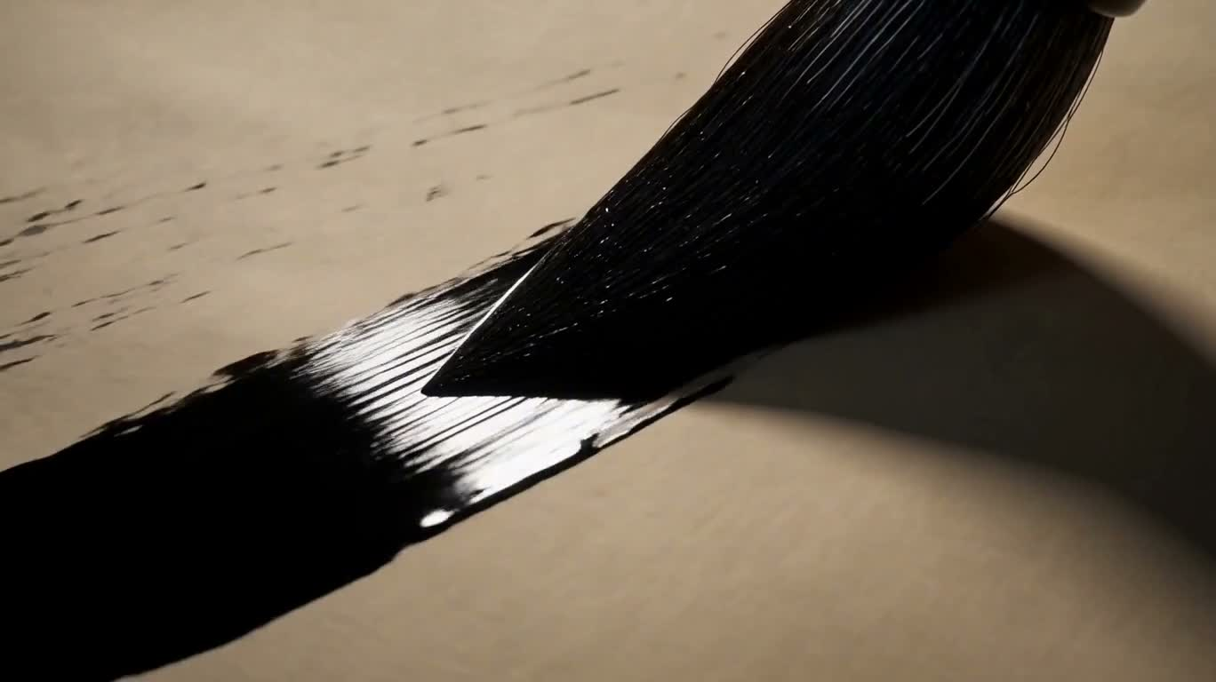 Le dragon d'encre brise la formation : calligraphe dans la tempête
