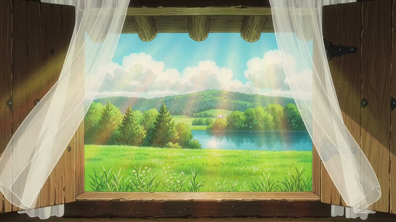 木屋里的晴日慢晨