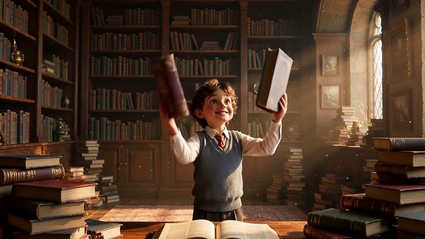Le petit magicien de la vieille librairie