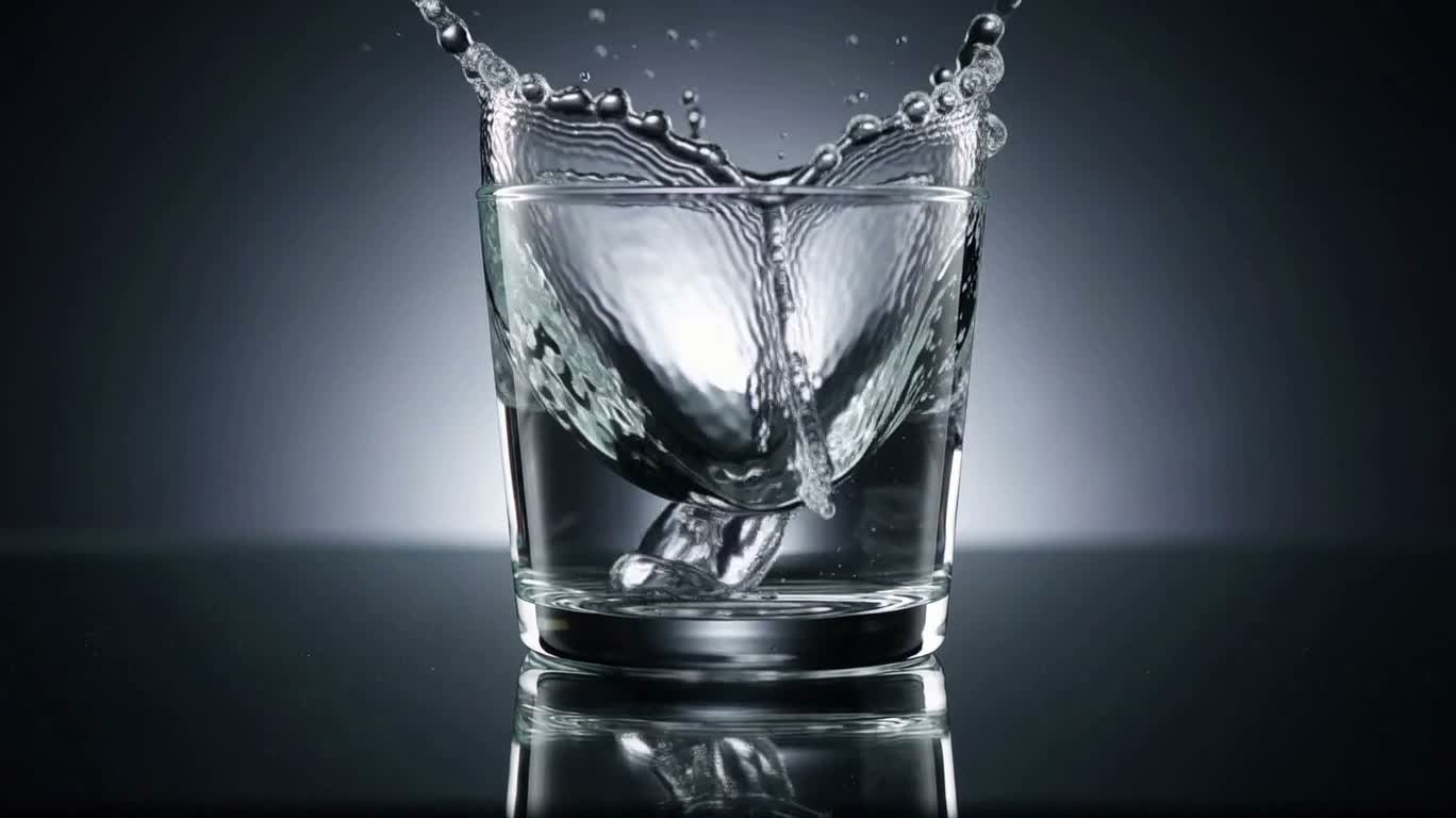 水花逆流归杯