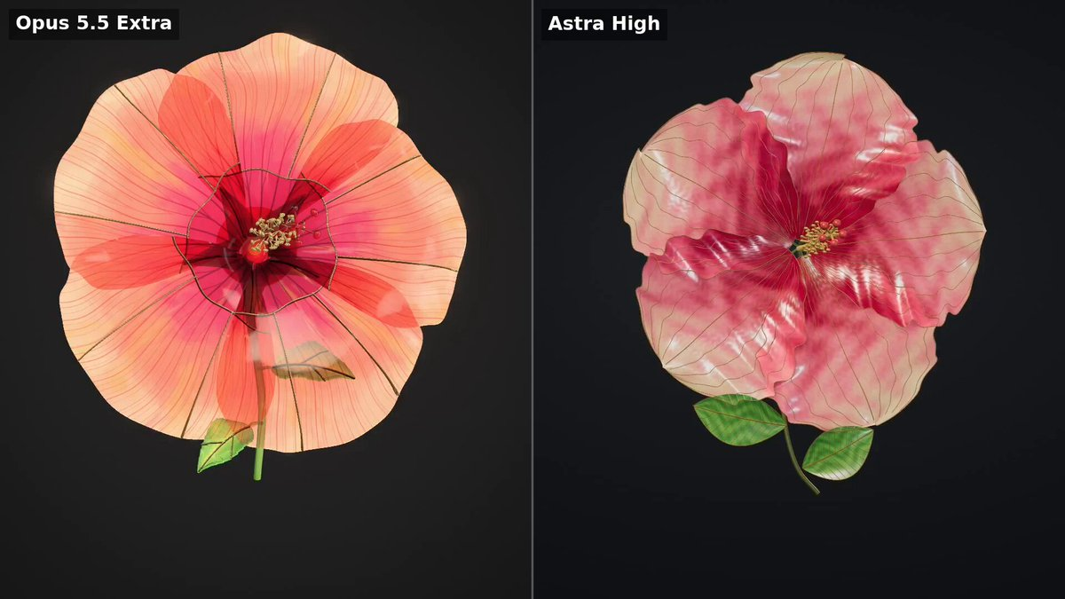 可交互3D彩绘玻璃木槿花