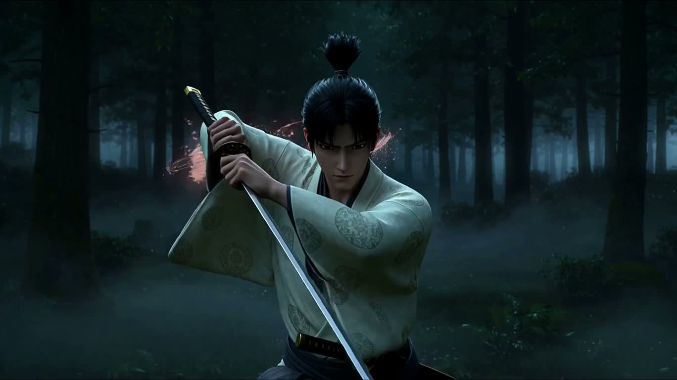 Moonlit Blossom Dragon vs. Crimson Thunder Samurai
