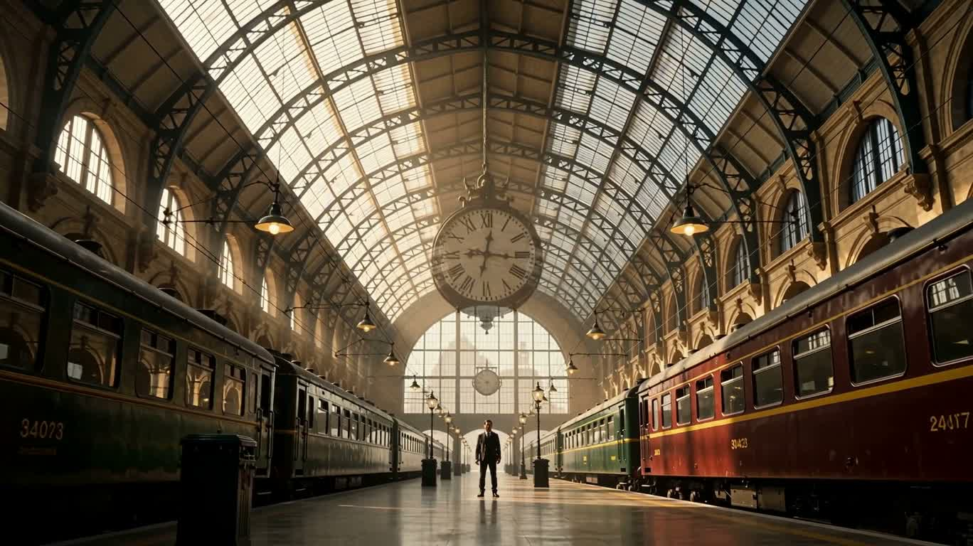 L'éveil du dieu de l'horloge à la gare spatio-temporelle
