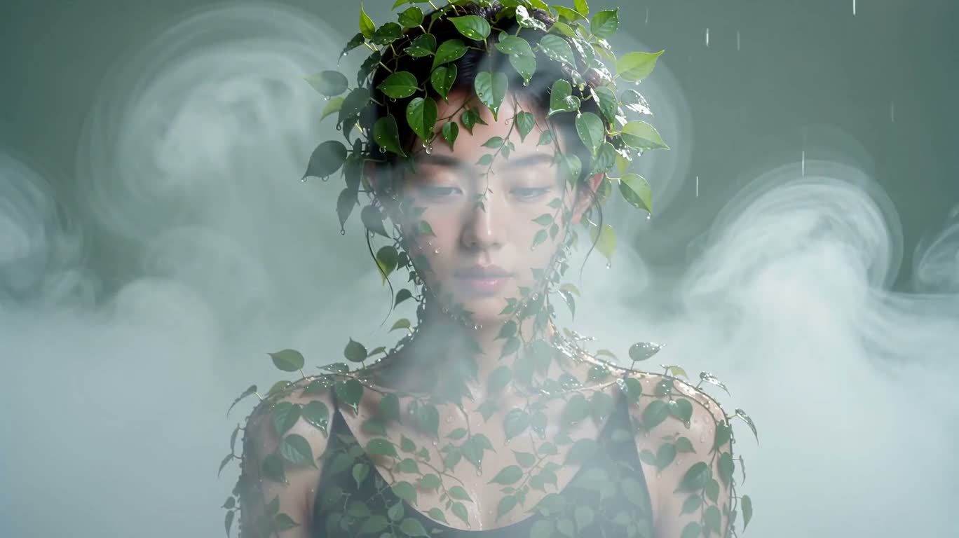 Ánh nhìn đổi mới của chân dung dây leo sau mưa