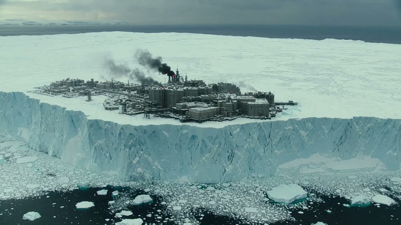 Ice Sea Base Capsizing