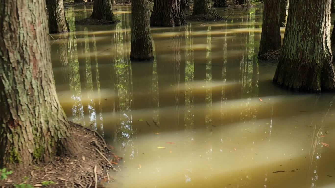 Eau calme dans la forêt — AI video creation