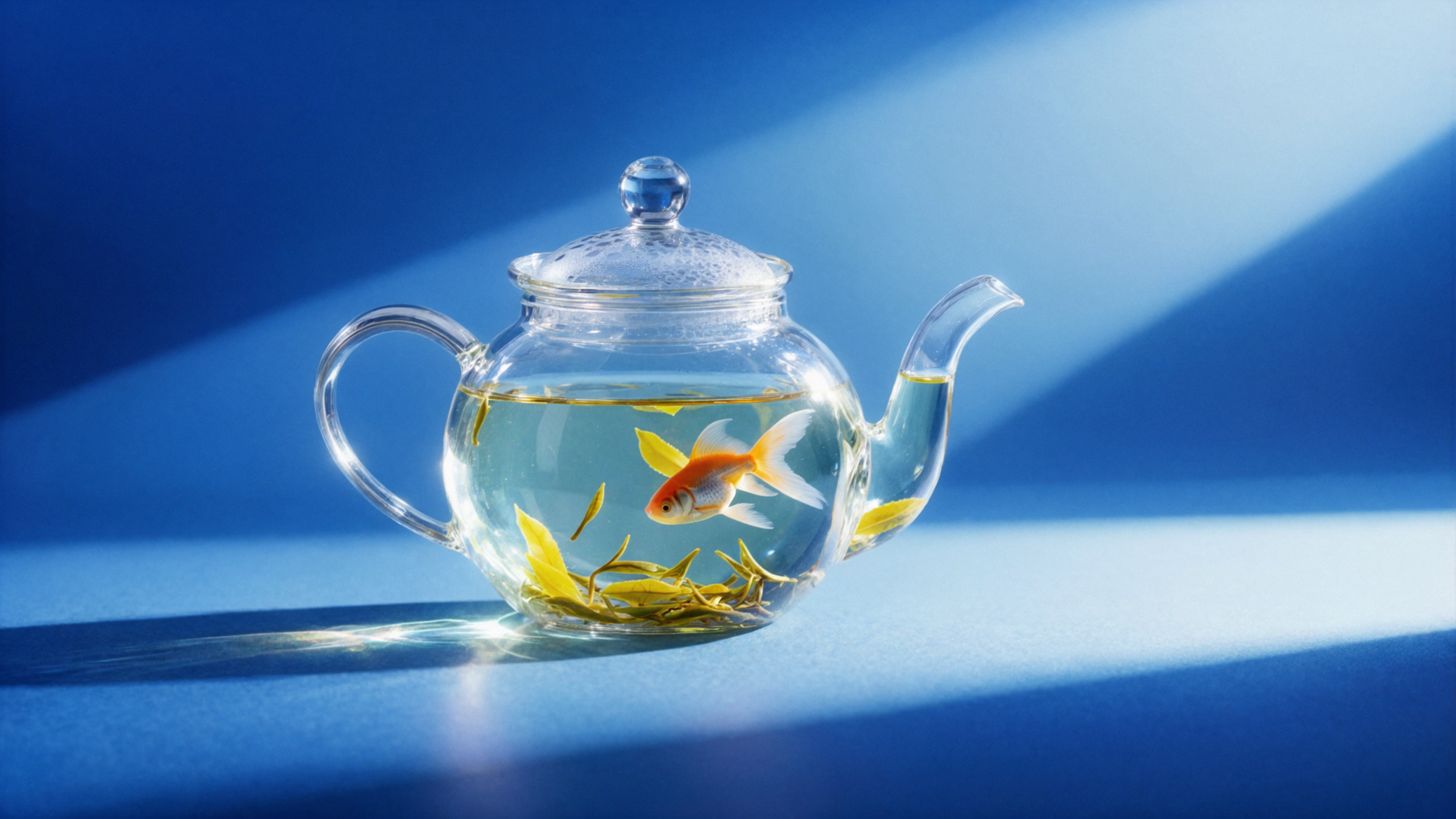 金鱼玻璃茶壶 · 梦幻柔焦 — AI image creation