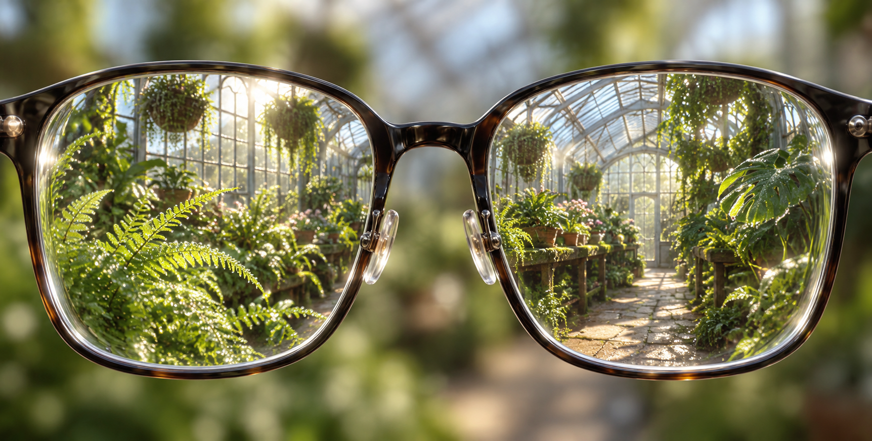 Le monde à travers des verres de myope — AI image creation