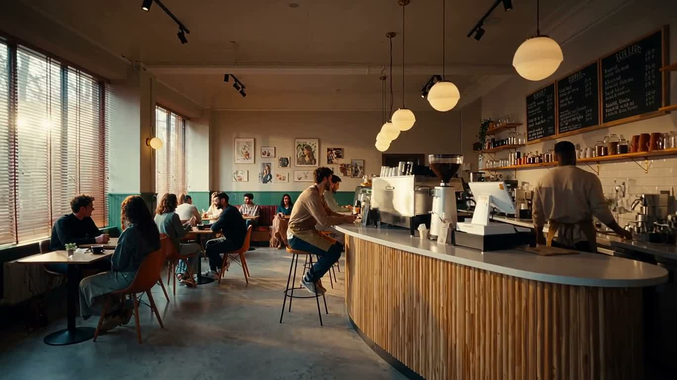 Moment café à la lumière du matin