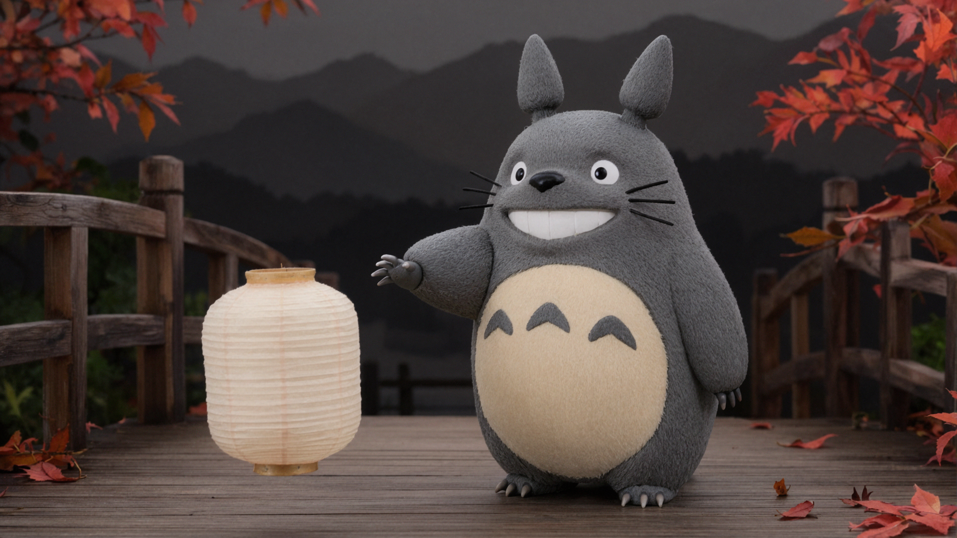 My Neighbor Totoro · Paper Lantern in the Wind · Instant Photo — AI image creation