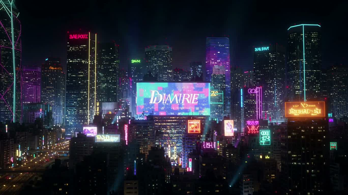 Neon Glitch City