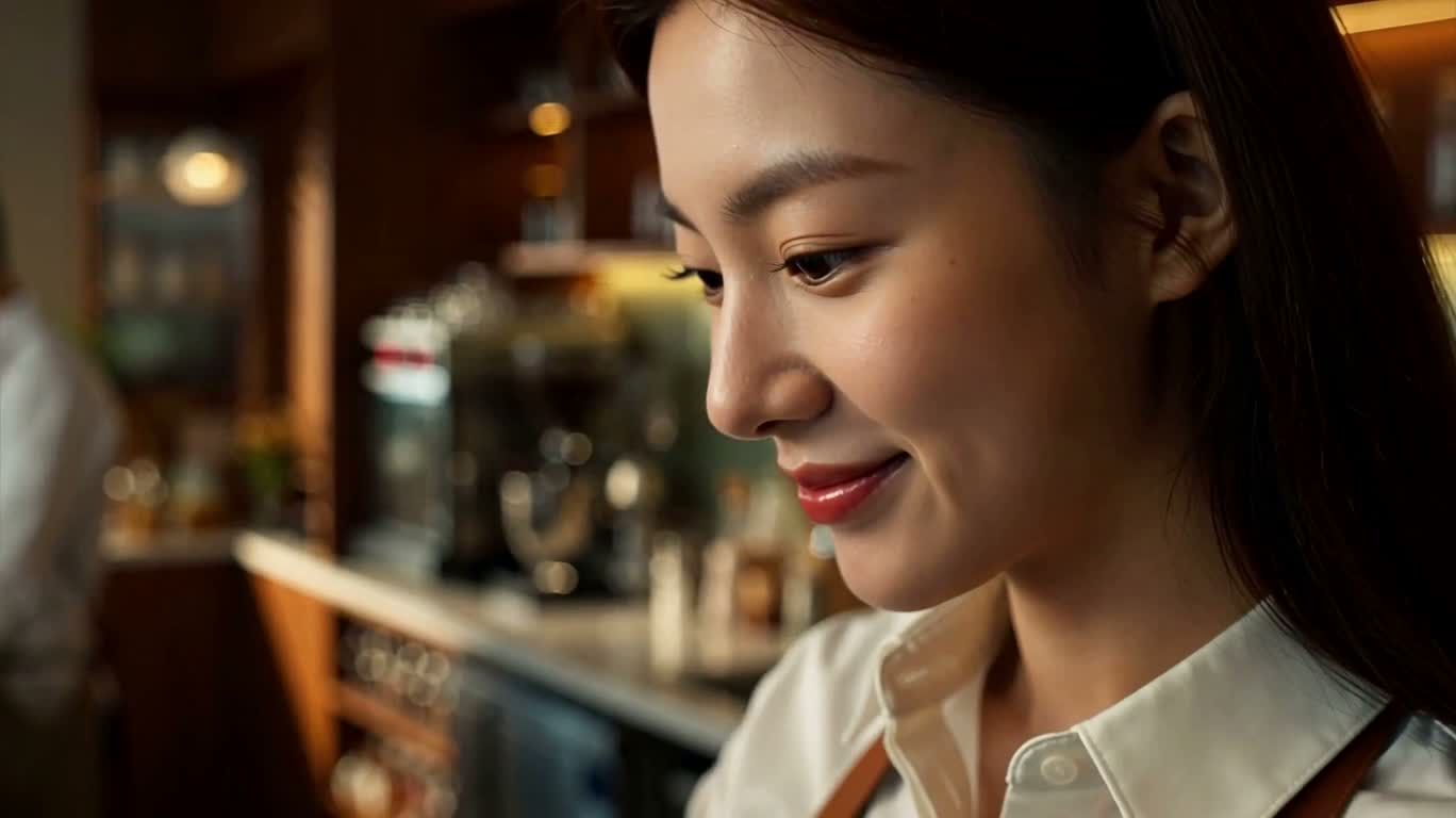 The Barista's Latte Art Moment