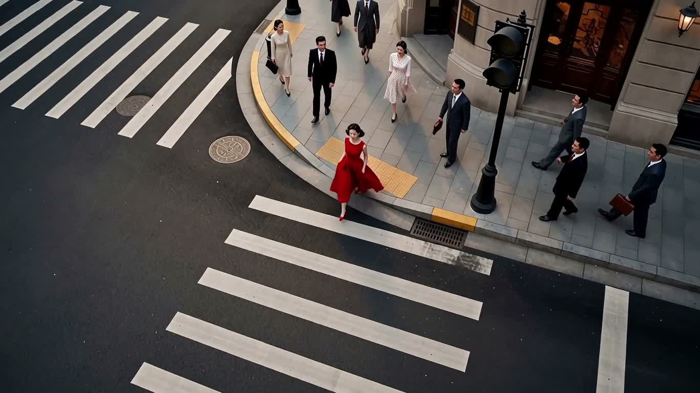 赤い変身 口紅広告 — AI video creation
