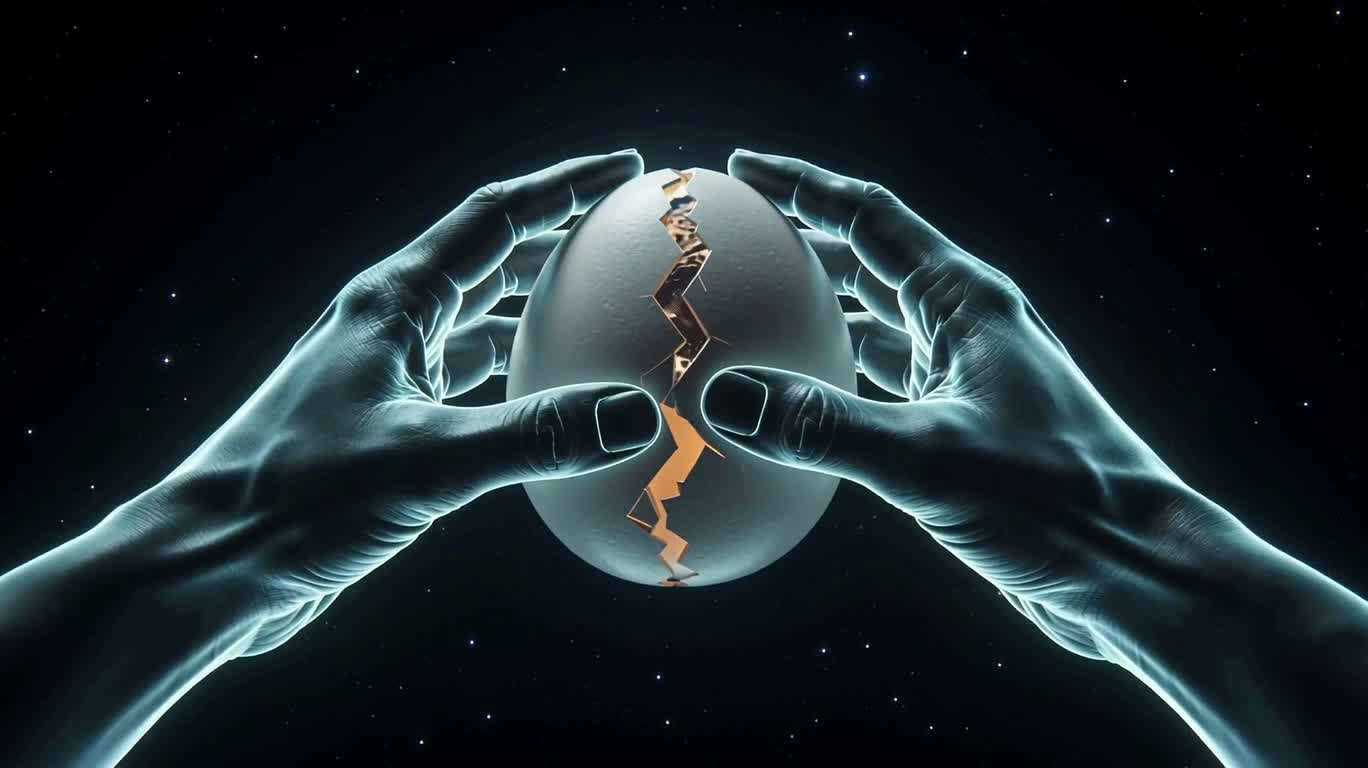 Cosmic Melting Earth Egg