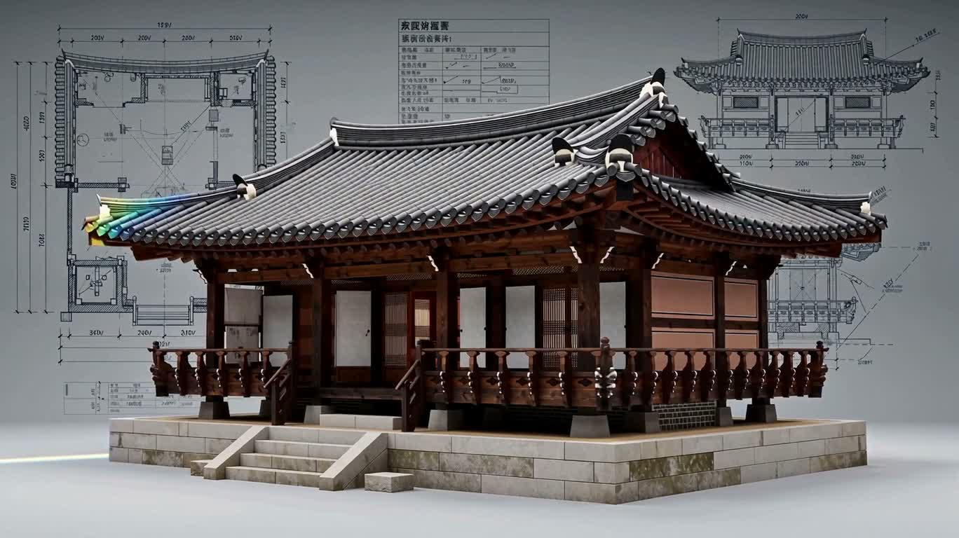 韩屋蓝图的光影巡礼