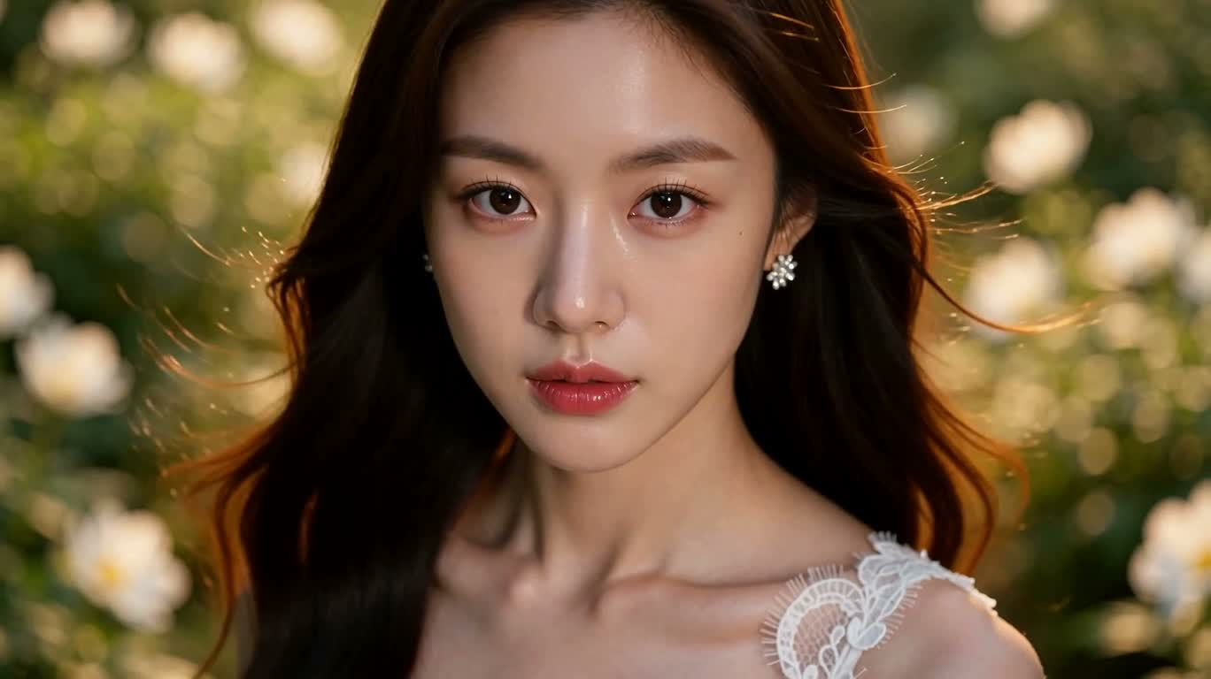 황금빛 숲의 하얀 드레스 꿈
