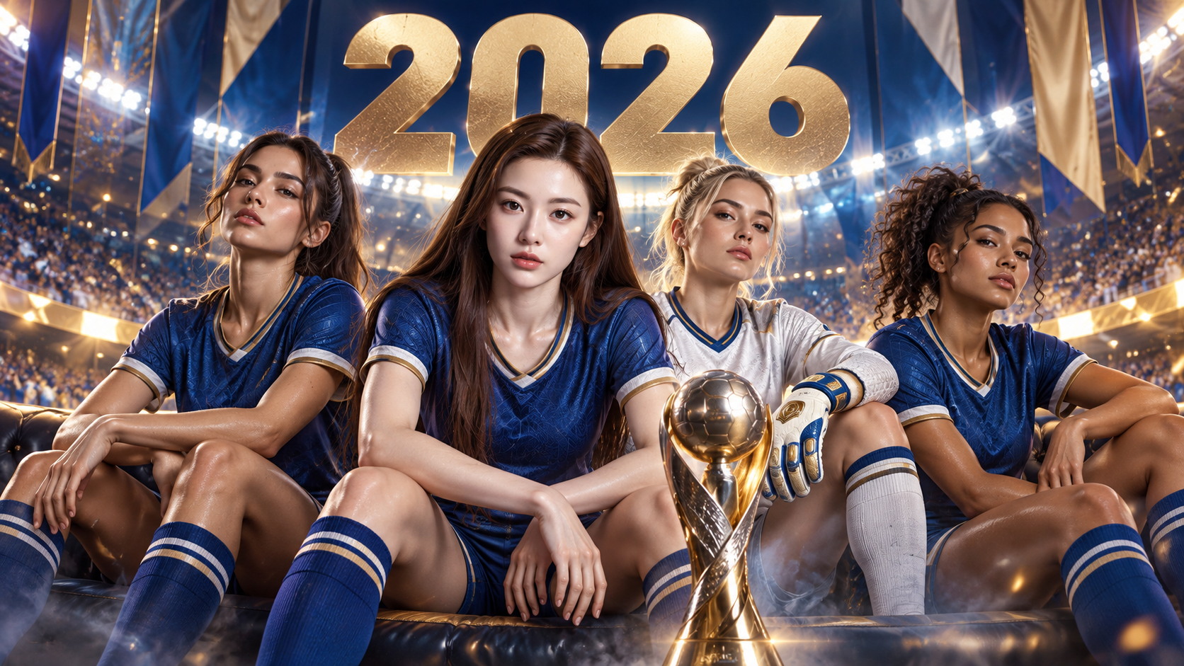 2026国際サッカー大会 映画風グループポスター