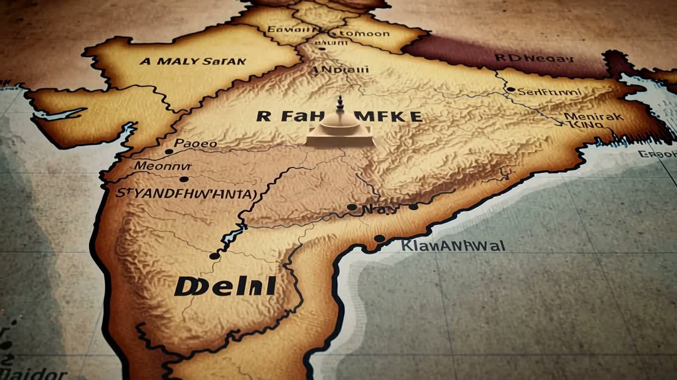 Mô hình thu nhỏ bản đồ 3D Delhi