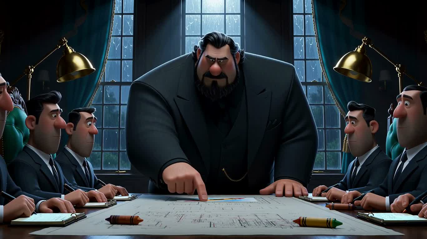 Décision au crayon lors d'une réunion sérieuse