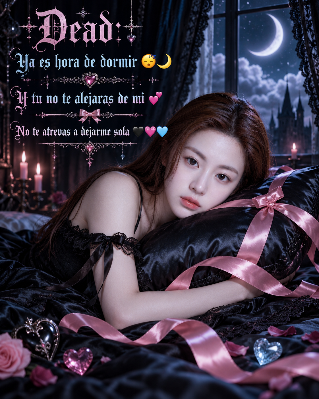 Xiềng xích say ngủ của yandere bóng đêm — AI image creation