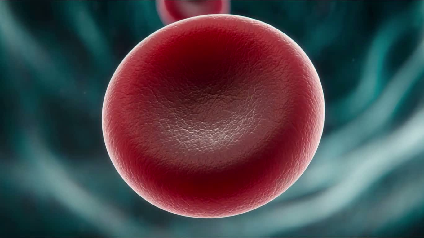 Globules rouges dans un vaisseau sanguin