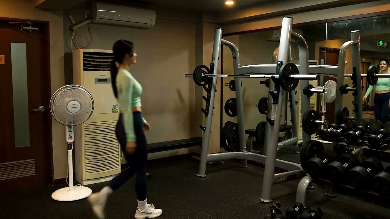健身房里的默契搭档