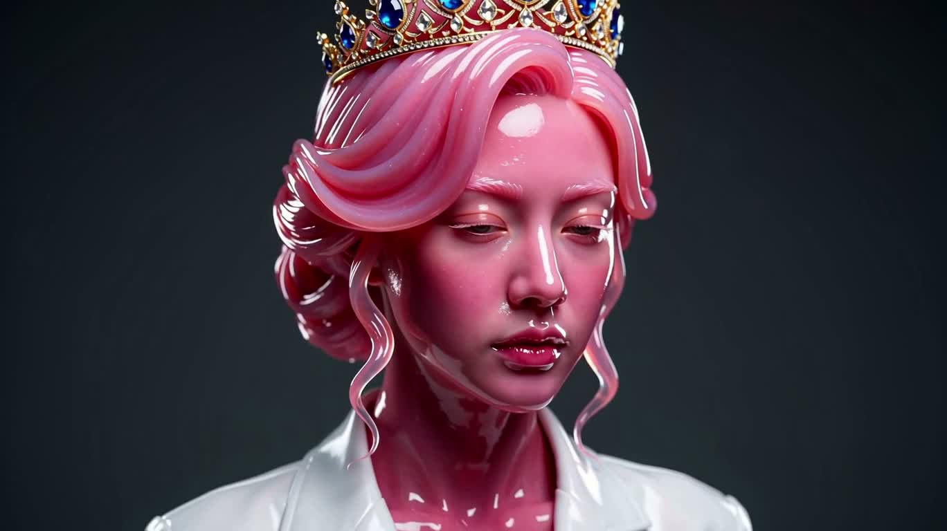 泡泡糖雕塑女王