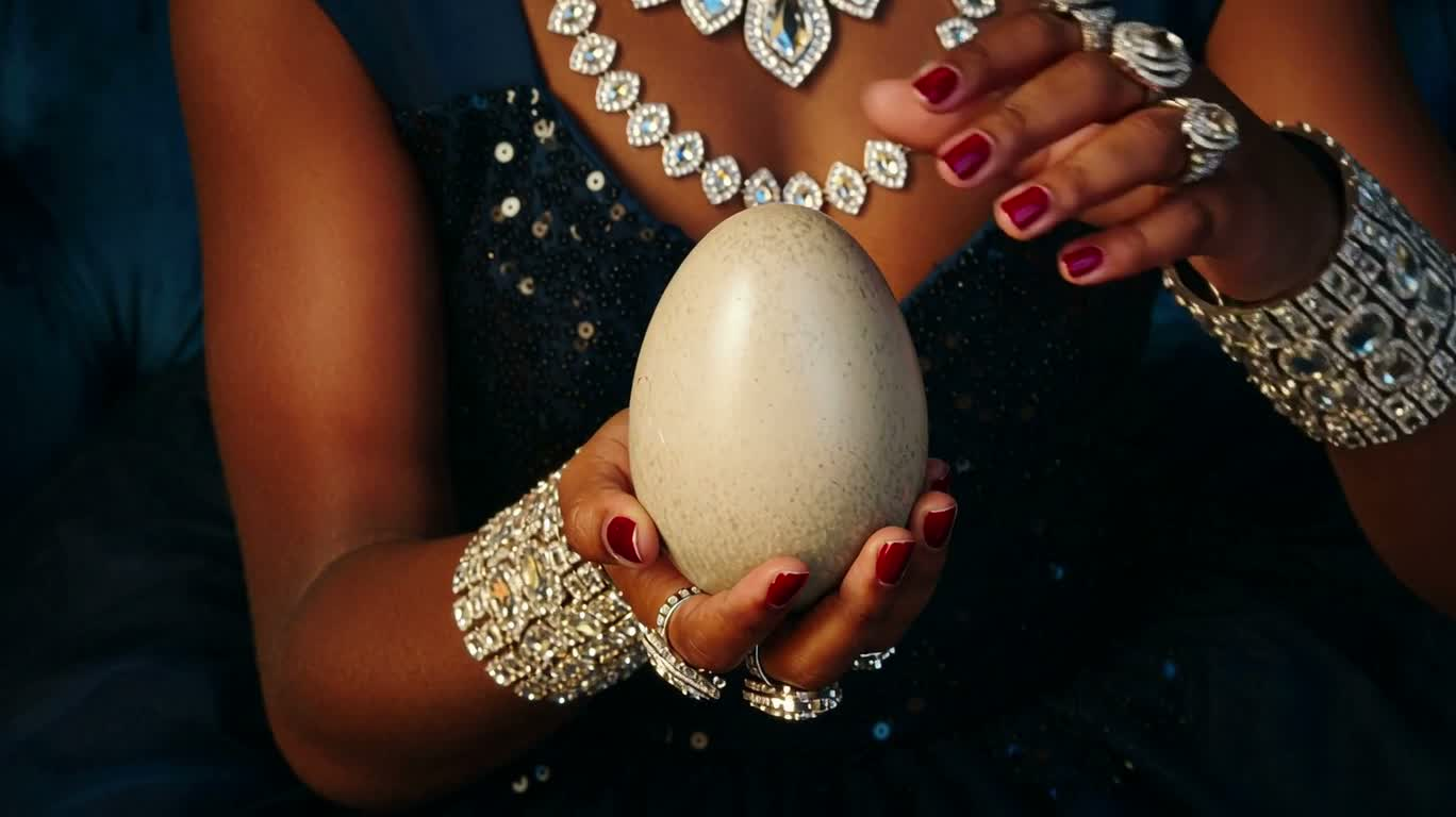 Rainbow Dragon Egg and African Girl — AI video creation