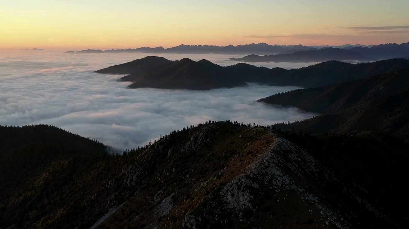 晨雾山海