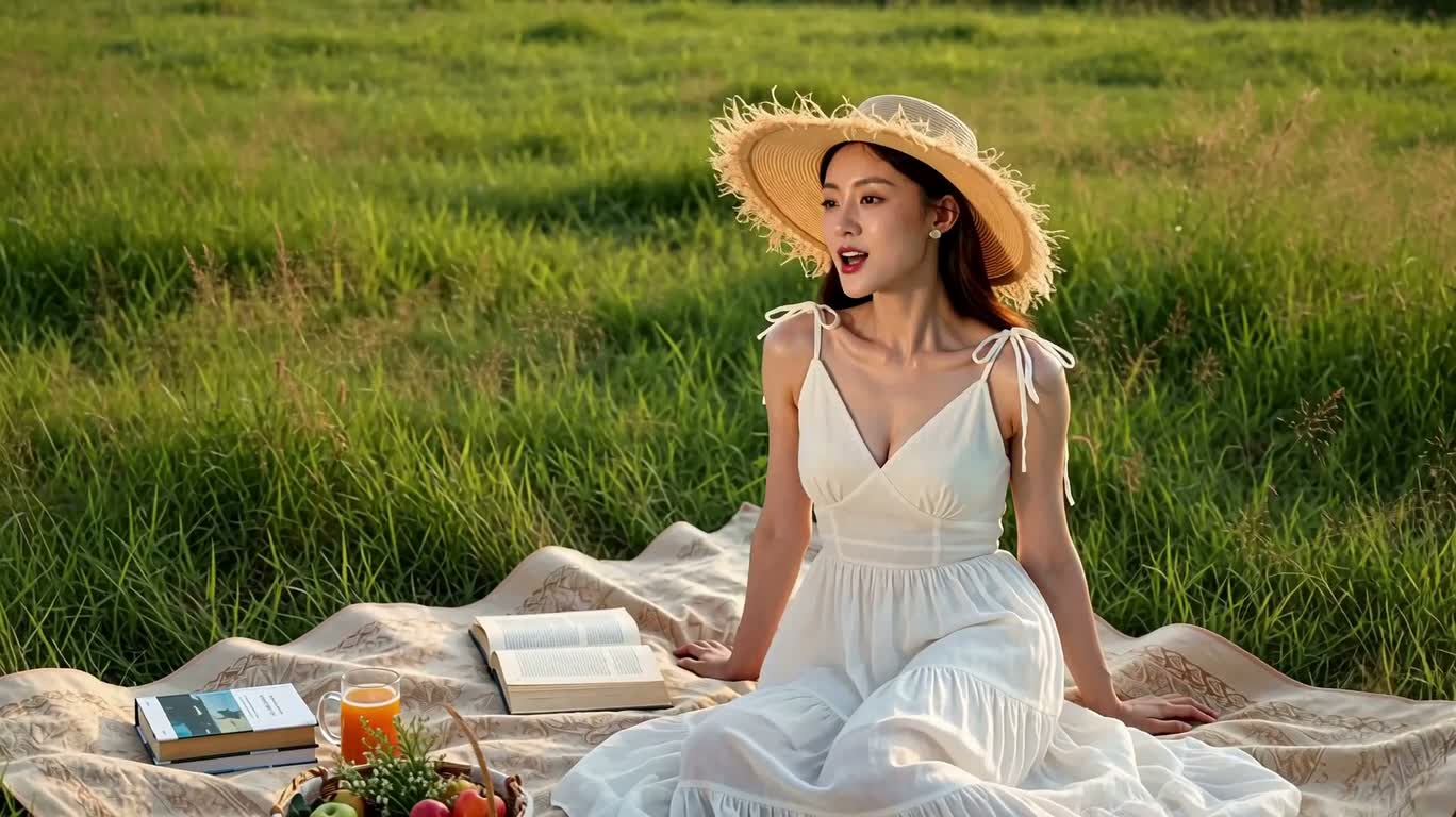 Quiet Afternoon in a Wildflower Meadow