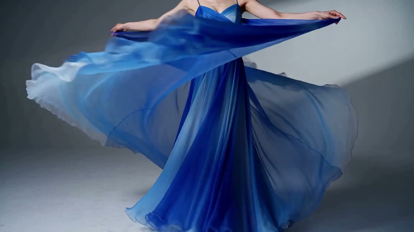 Rêve de voile bleu fluide
