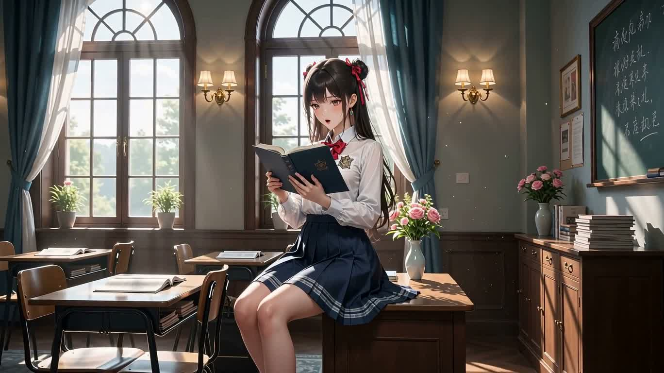 精致校园动漫肖像
