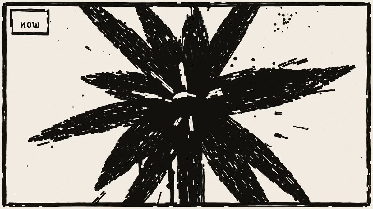 Claude绘制的"自己的余生"动画
