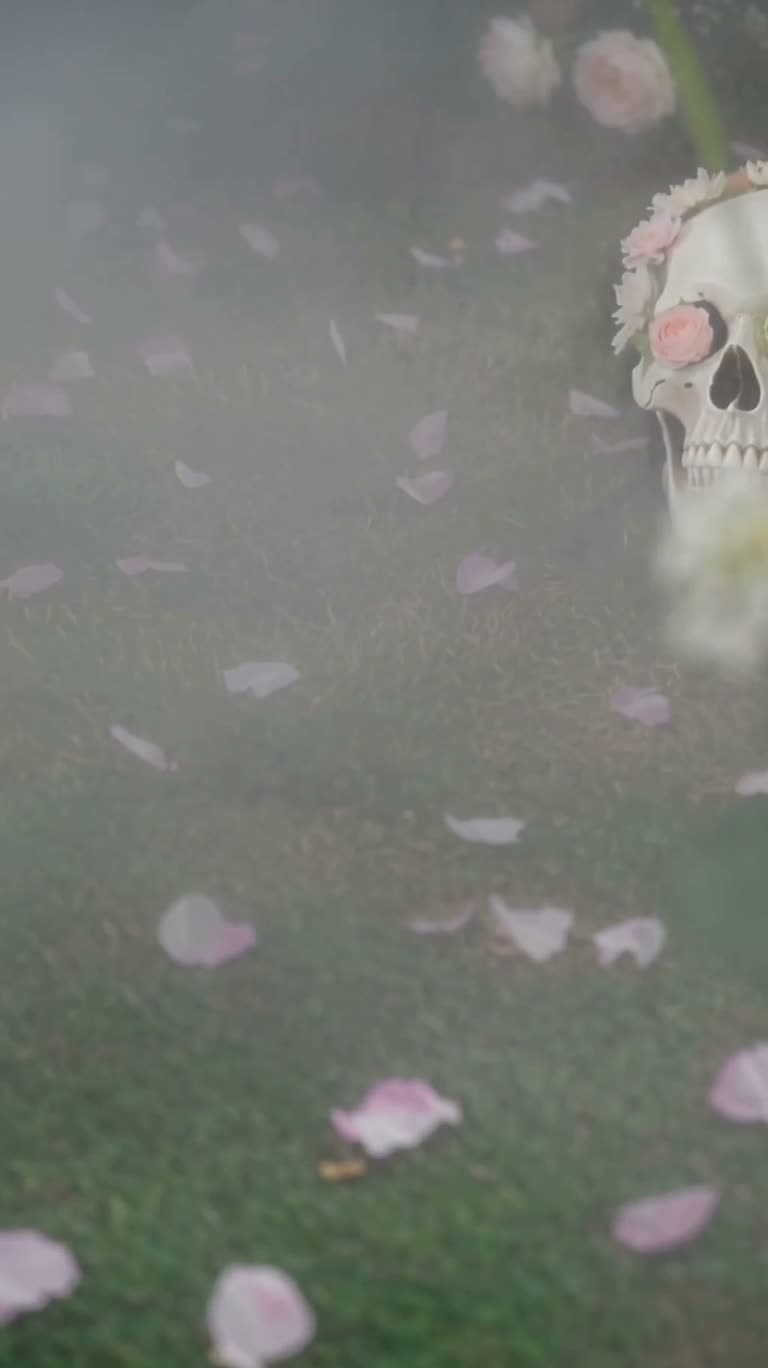 雾园骷髅花梦境肖像