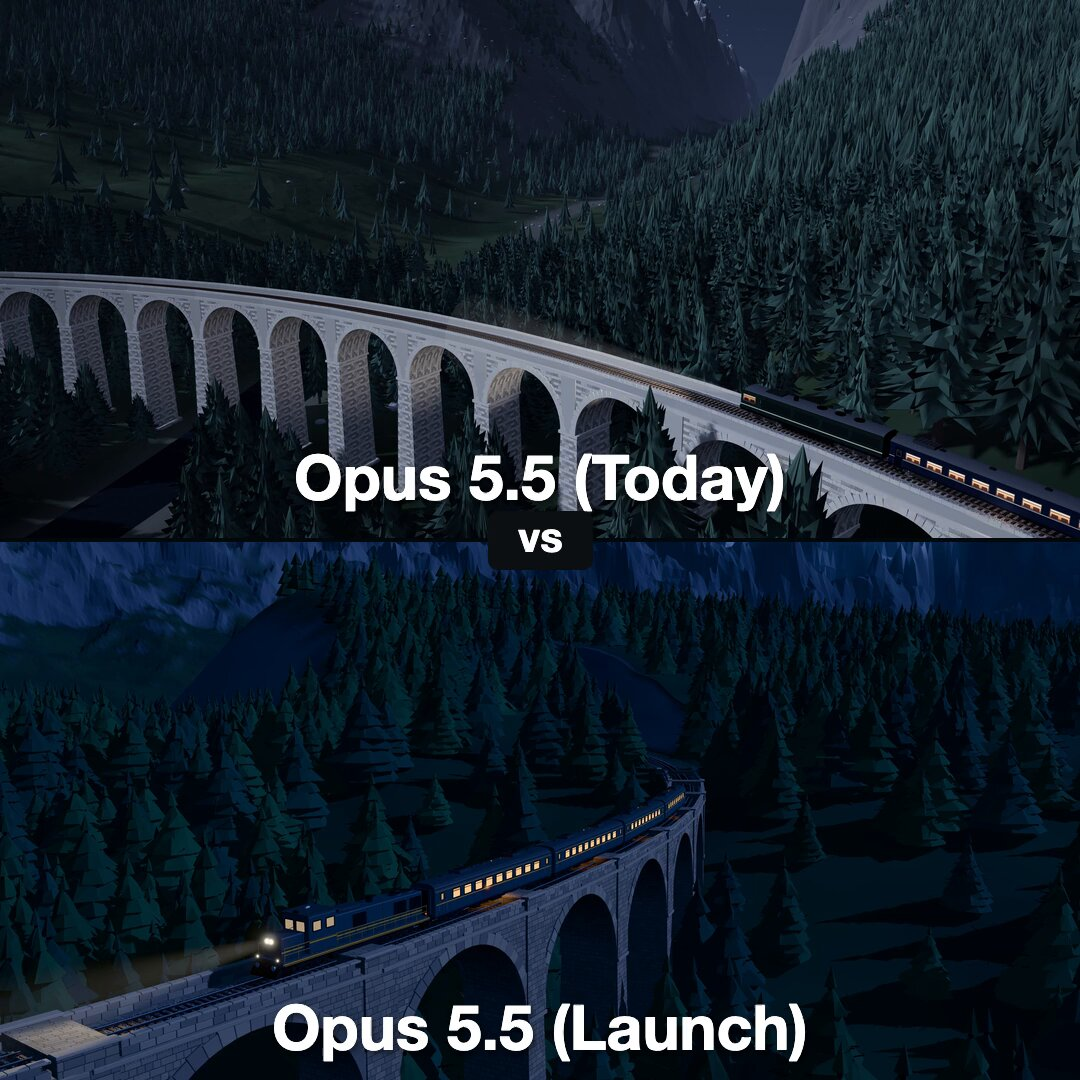 Night train benchmark comparison — AI video creation
